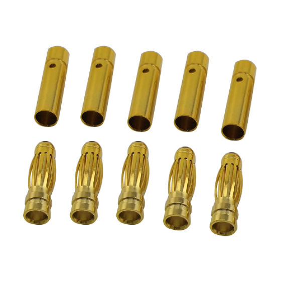 3mm Gold Plated Banana Plug  Male & Female 