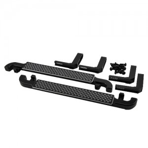Aluminum Left&Right Floor Pans Set Style B -Black