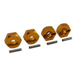 Wheel Hex Adaptor Stock Hex12x5mm - Alloy Purple / Gold / Silver