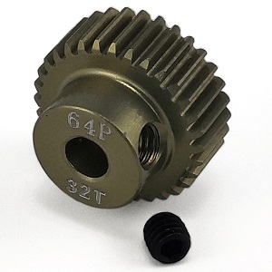 #RCReview: 32T Aluminum 7075 Hard Coated 64DP Motor Pinions Gear - Ti Gold #rcgear #piniongears #rcturn