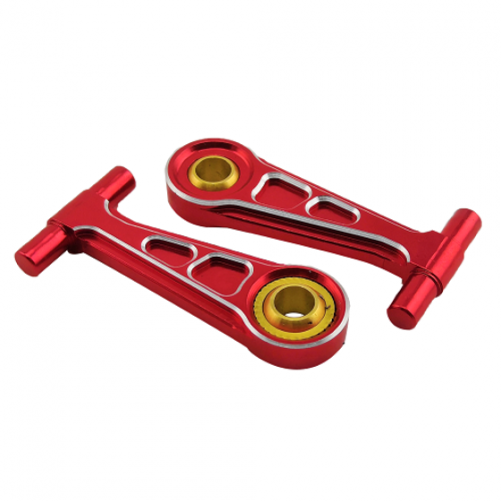 Aluminum Front Upper Arm Set  For TT02 - Red