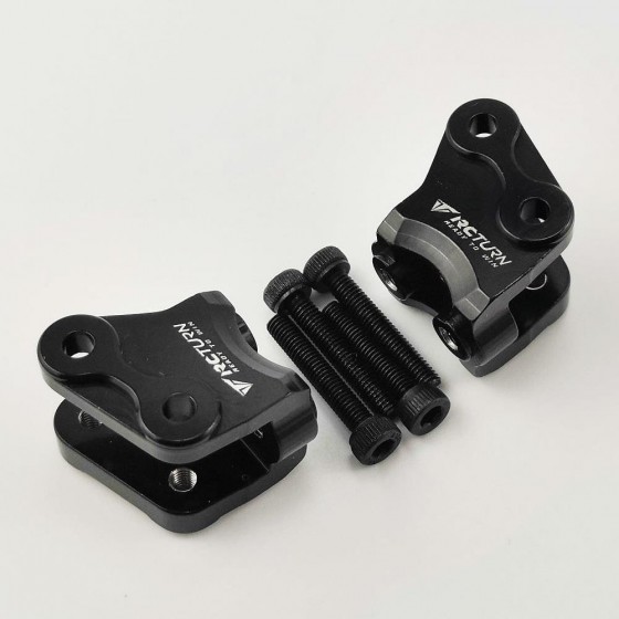 Alloy Lower Link Mount Set for RBX10 Ryft 1/10 Rock Crawler - Black