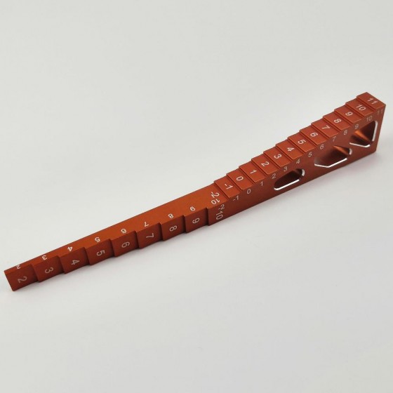 RC On Road Car Ride Height Gauge RTEL01024A: Orange