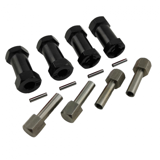 Wheel Hex Adaptor +20 Extensions Hex12x25mm Screw: M8x24.5mm RTWH02002A: Red RTWH02002B: Black RTWH02002C: Blue 1set/bag
