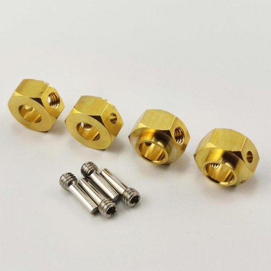 Brass Wheel Hex Adaptor Extensions 12x6mm for TRX4 / TRX-4 1/10 RC Crawler RTUP02015A: 12x6mm 4pcs/set