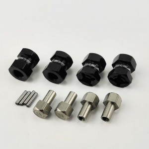 Wheel Hex Adaptor +10 Extensions - Alloy Red / Black / Blue / Purple