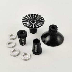 Alloy RC Transmitter Stick Ends for Futaba / DJI Phantom 3/4 / Inspire1 / M100 - Black Bore: M4 (Anti-slipping Cap / Control Rocker)