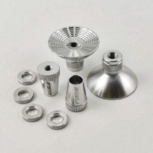 Alloy RC Transmitter Stick Ends for Futaba / DJI Phantom 3/4 / Inspire1 / M100 - Silver Bore: M4 (Anti-slipping Cap / Control Rocker)