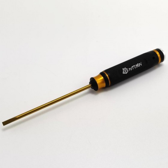 Premium Engine Tuning Screw Driver 4.0mm Flat Head Tip 20mm extended (120mm tip)