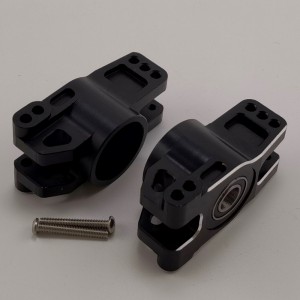 7075 Rear C Hub Set for 1/8 Traxxas Sledge Monster Truck - Black (Aluminum Rear Knuckle Arm) 1pair/set