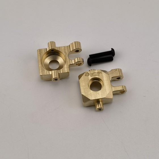 Brass Spindle Set for TRX-4M 1/18th Scale Crawler (Front Steering Knuckle /  Knuckle Arm) 10g/pc
