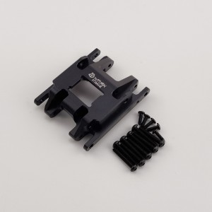 Alloy Center Gear Box Mount for TRX-4M 1/18th Scale Crawler: Black (Transmission Case Mount)