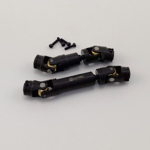Hardened Steel Front/Rear Center Driveshaft CVD Set for TRX-4M 1/18th Scale Crawler 17g/pc 14g+17g