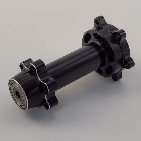 Alloy Rear Hub / Wheel Axle Set for Losi Promoto MX 1/4-Scale Motorcycle: Black