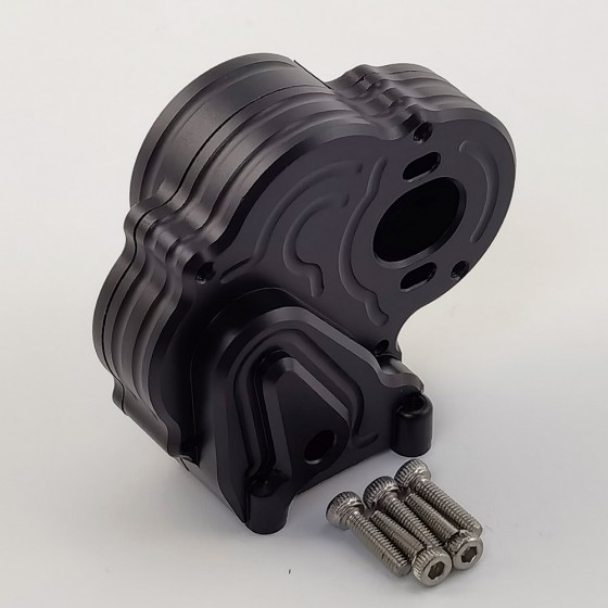 Alloy Center Gear Box Housing Set for Axial UTB18 Capra 1/18 Trail Buggy: Black (Transmission Gear Case)