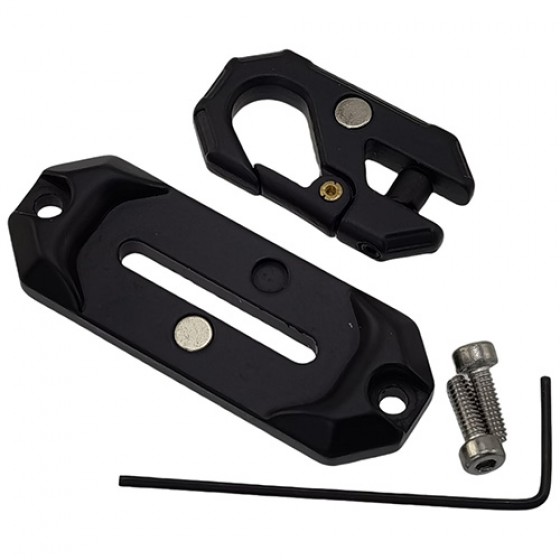 Metal 1/10 RC Crawler Winch Line Fairlead: Black (1/10 1/8 RC Crawler)