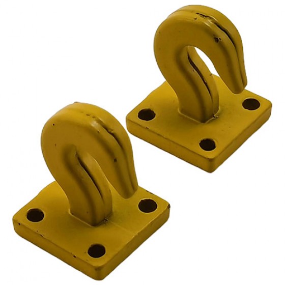 Metal Scale Tow Shackles Hook for 1/10 Crawler: Yellow 2pcs/set