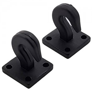 Metal Scale Tow Shackles Hook for 1/10 Crawler: Black 2pcs/set