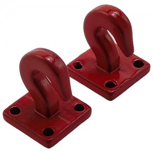 Metal Scale Tow Shackles Hook for 1/10 Crawler: Red 2pcs/set