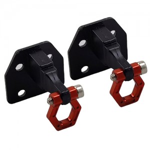 Aluminium Scale Tow Shackles for 1/10 Crawler: Red 2pcs/set
