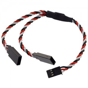 FUTABA Male to Female Servo Y-Wire 22AWG 100+100mm (1pc) FUTABA Male to Female Servo Y-Wire 22AWG 100+100mm (1pc)