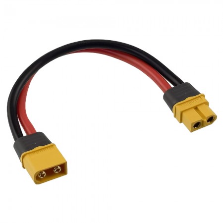 XT60 Female to XT60 Male Conversion Connector / Charge Lead Cable 1F1M 12AWG 15cm 1pc/bag (1pc) XT60 Female to XT60 Male Conversion Connector / Charge Lead Cable 1F1M 12AWG 15cm 1pc/bag (1pc)