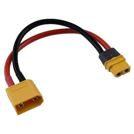 XT60 Female to XT90 Male Conversion Connector / Charge Lead Cable 1F1M 12AWG 15cm 1pc/bag (1pc) XT60 Female to XT90 Male Conversion Connector / Charge Lead Cable 1F1M 12AWG 15cm 1pc/bag (1pc)