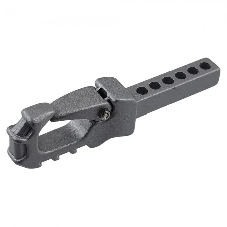Metal Trailer Drop Hitch Receiver Towball for 1/10th Scale Crawler: Grey