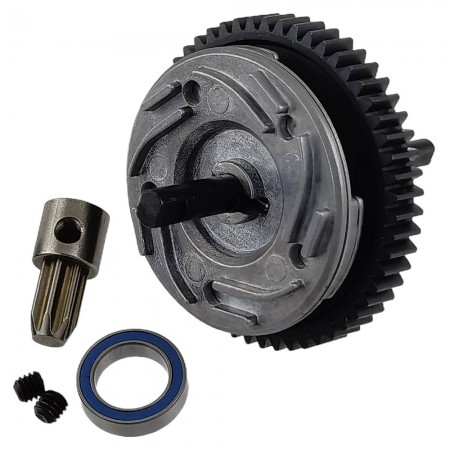 Complete Slipper Clutch Assembly Steel Metal Diff Gear Compatible with Traxxas Slash 4X4/ Stampede 4X4/ Rustler 4X4/ Raptor R/ST Rally: Blue