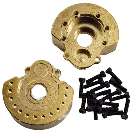 V2 Brass Rear/Front Outer Portal Housing for TRX-4 / TRX4 1/10th Scale Crawler 90.5g/pc 2pcs/set