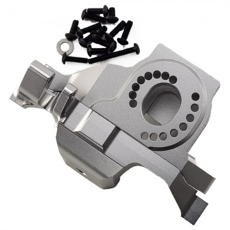 V2 Aluminum Motor Mount for TRX-4 / TRX4 1/10th Scale Crawler: Silver