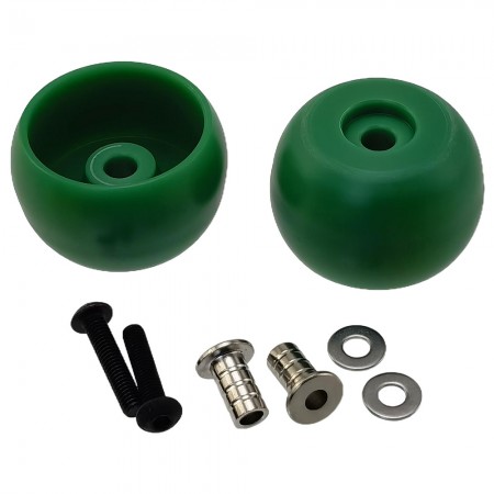 Plastic Lean Bar Wheels and Stops for Losi Promoto MX 1/4-Scale Motorcycle: Green