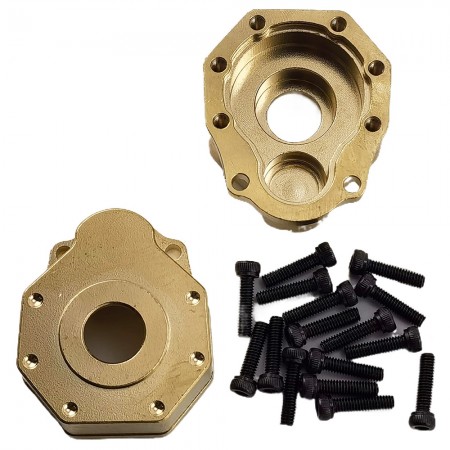 V2 Brass Rear/Front Outer Portal Housing for TRX-4 / TRX4 1/10th Scale Crawler 44.3g/pc 2pcs/set