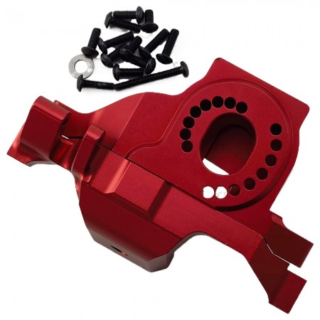 V2 Aluminum Motor Mount for TRX-4 / TRX4 1/10th Scale Crawler: Red