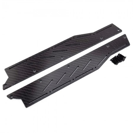 Carbon Fiber Side Skirt / Skid Panels for ARRMA F1 LIMITLESS 1/7 Speed Bash Roller
